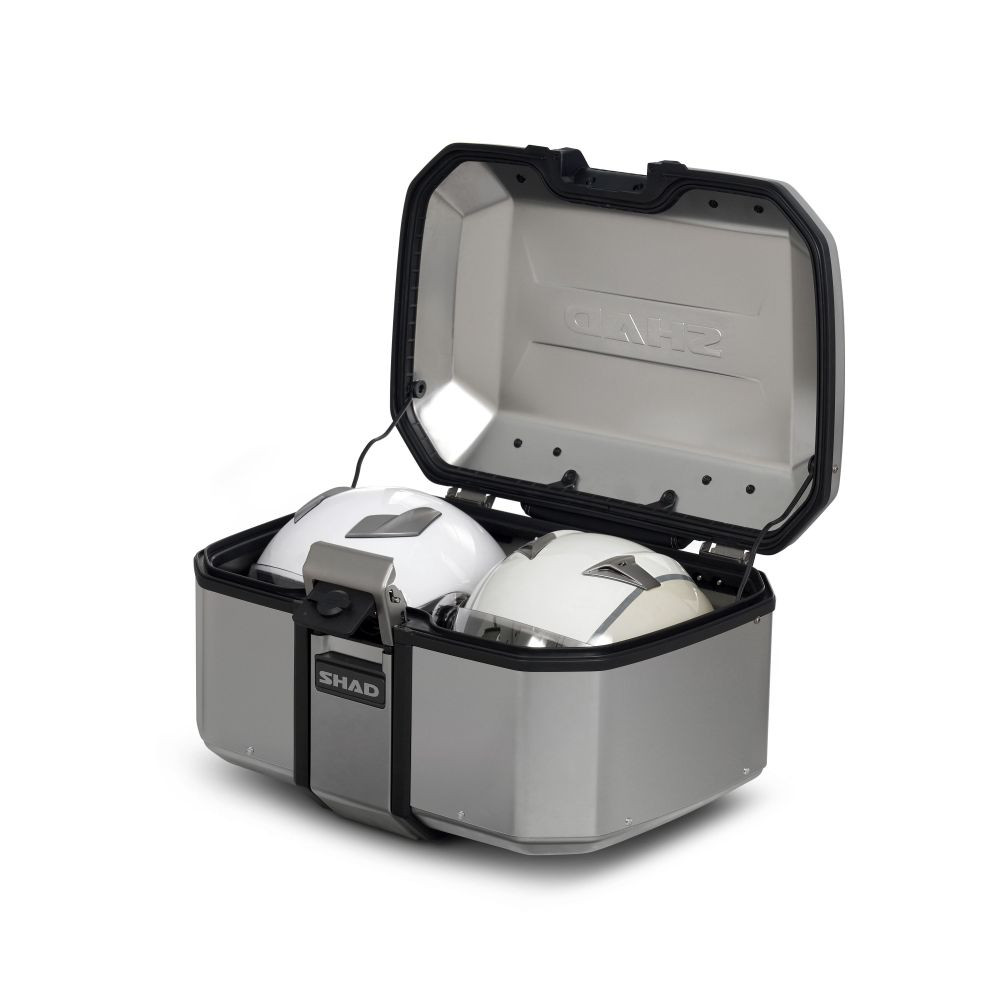 TOP CASE SHAD TR55 TERRA 55L ALU AVEC LOCK SYSTEM - CAPACITE 2 CASQUE INTEGRAL (Platine vendue séparemment) (D0TR55100) - vue 2