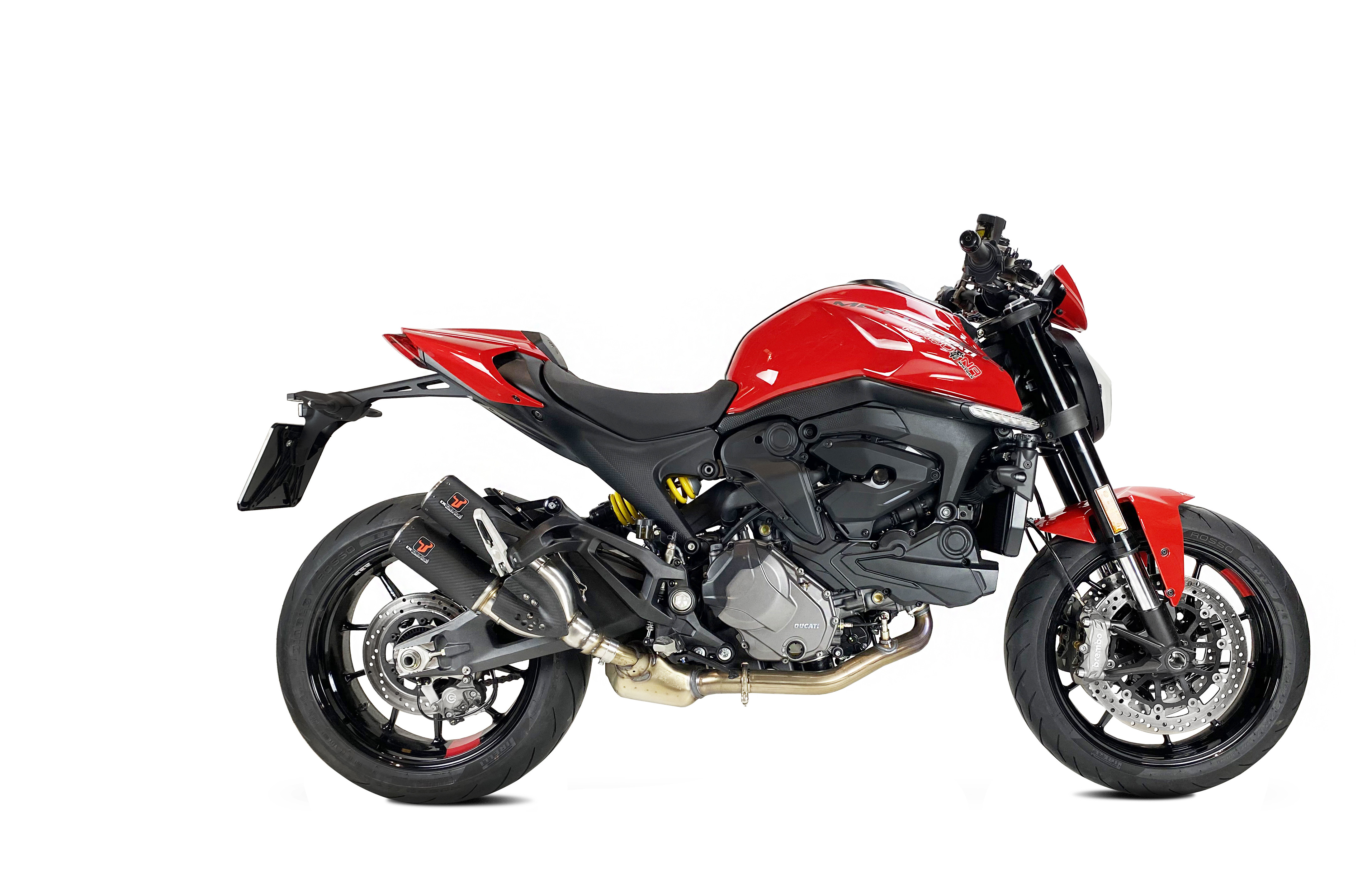 Silencieux Ixrace DC2 carbone Ducati Monster 937 2021-2022 - vue 2