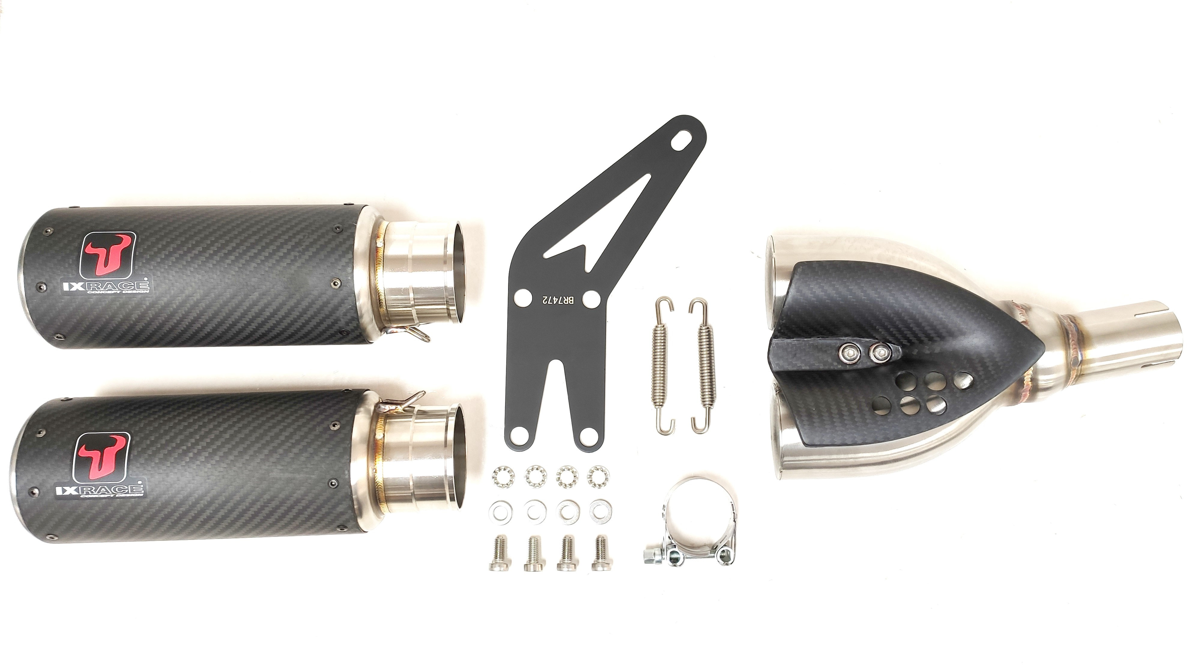 Silencieux Ixrace DC2 carbone Ducati Monster 937 2021-2022 - vue 3