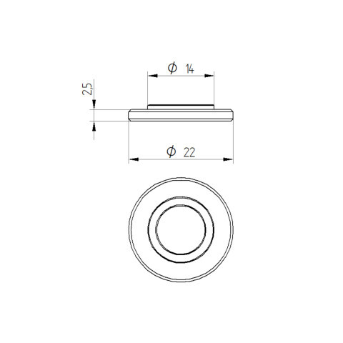 Kit de 10 entretoises pour étriers de frein radiaux ACCOSSATO hauteur 5 mm et 2,5 mm - vue 3