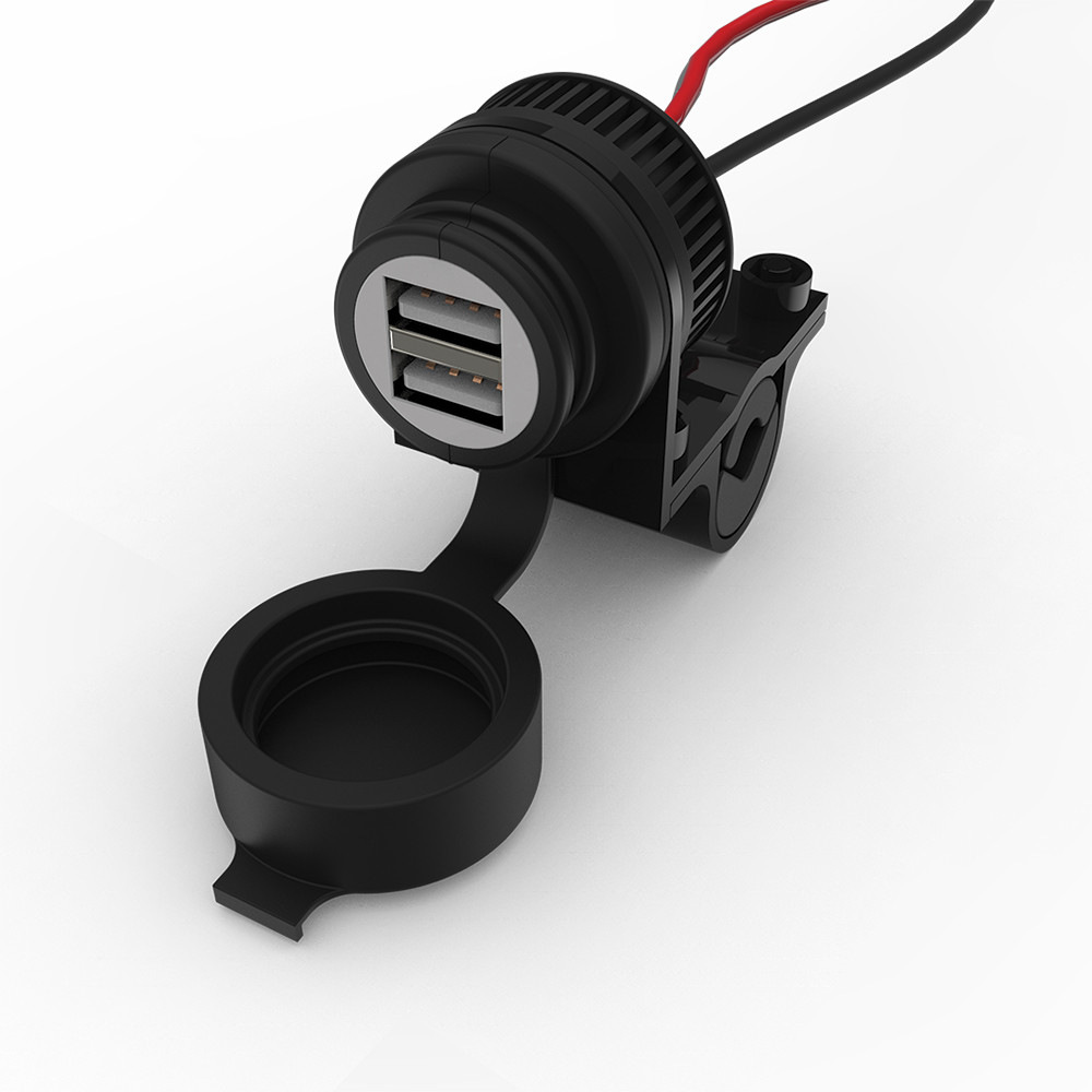 Dual USB socket (5V 2Amp) & 10amp fused 1.2mtr loom OXFORD - vue 3