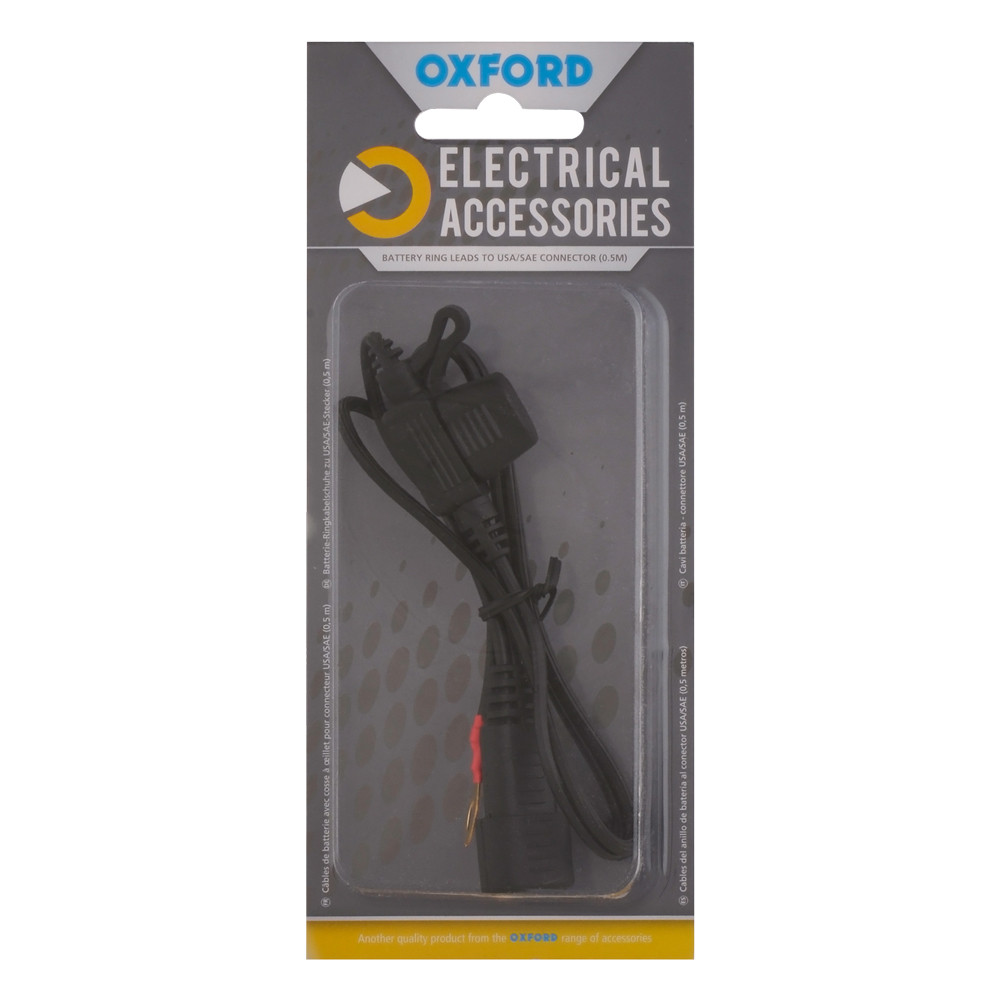 Battery ring leads to USA/SAE connector (0.5mtr lead) w/o packaging OXFORD