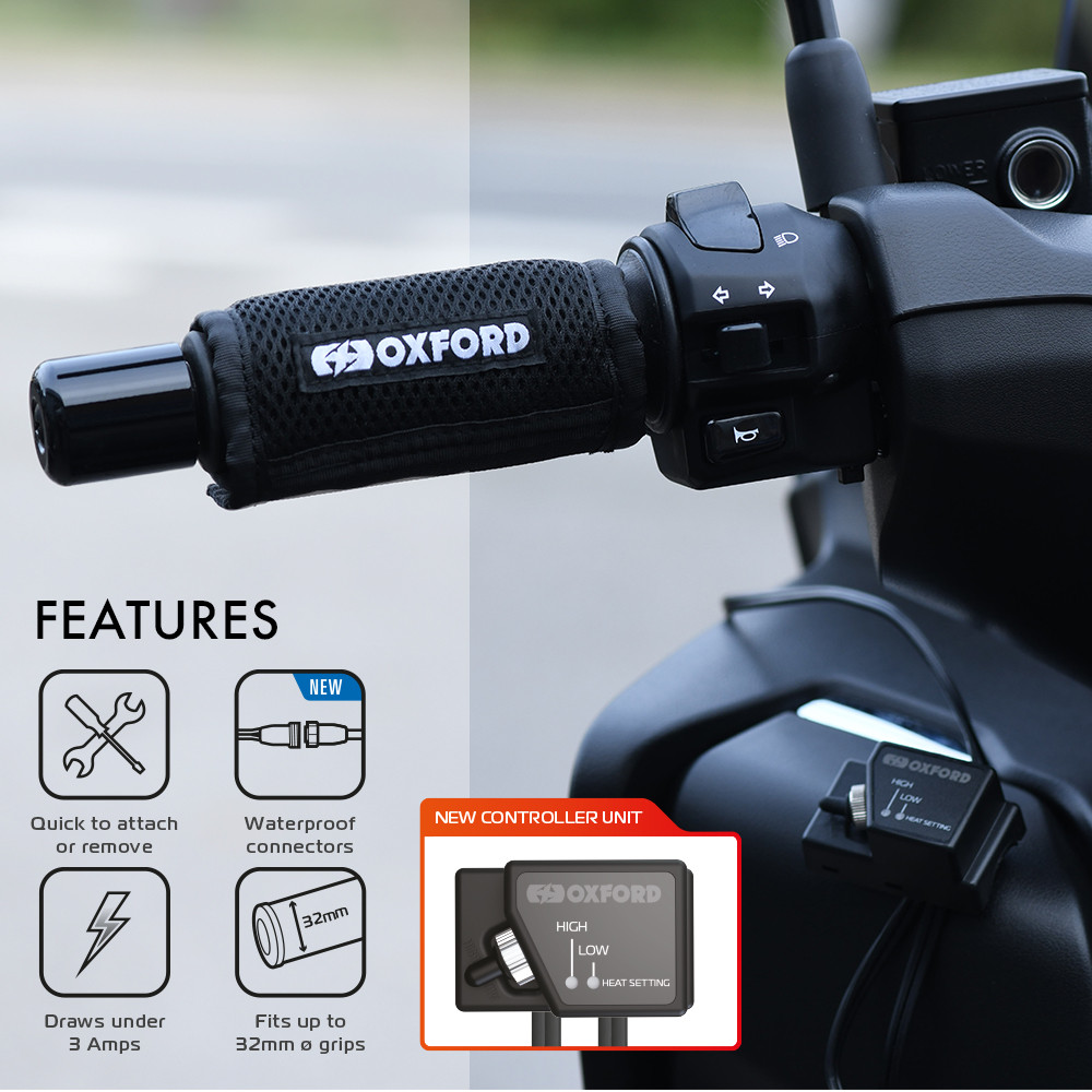 OXFORD HotGrips Poignées Chauffantes Premium Over-Grips - vue 2