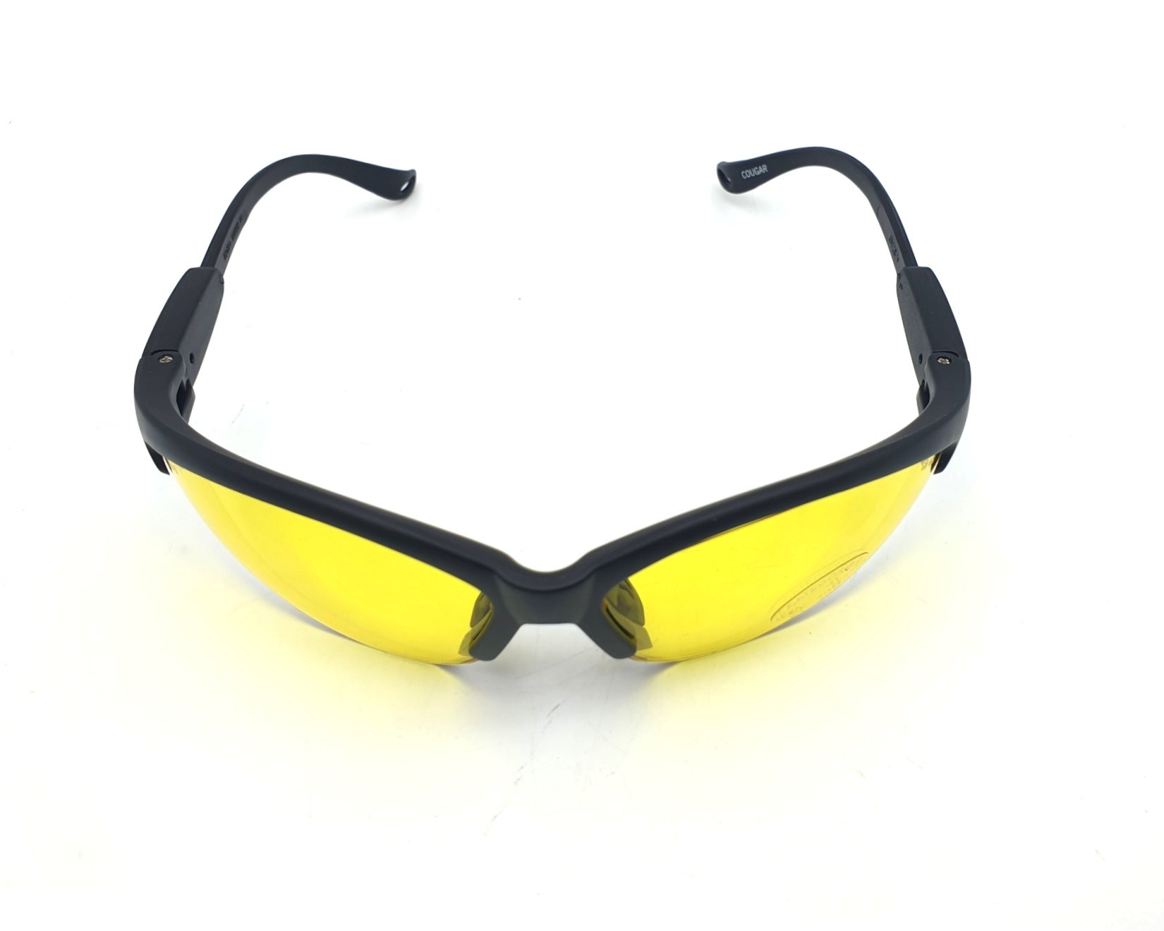 Lunettes de soleil moto BRAZOLINE COUGAR verres jaunes incassables UV400 - vue 4