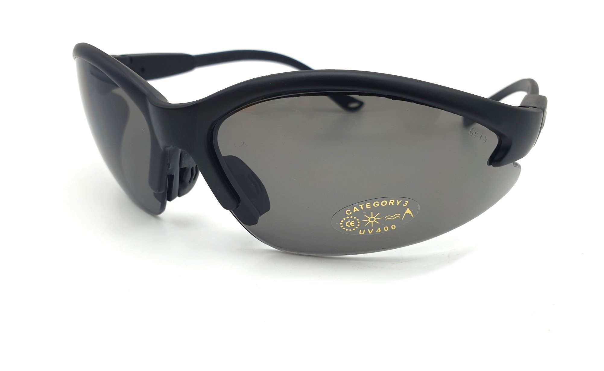 Lunettes de soleil moto BRAZOLINE Cougar verre fumé incassable UV400 - vue 2