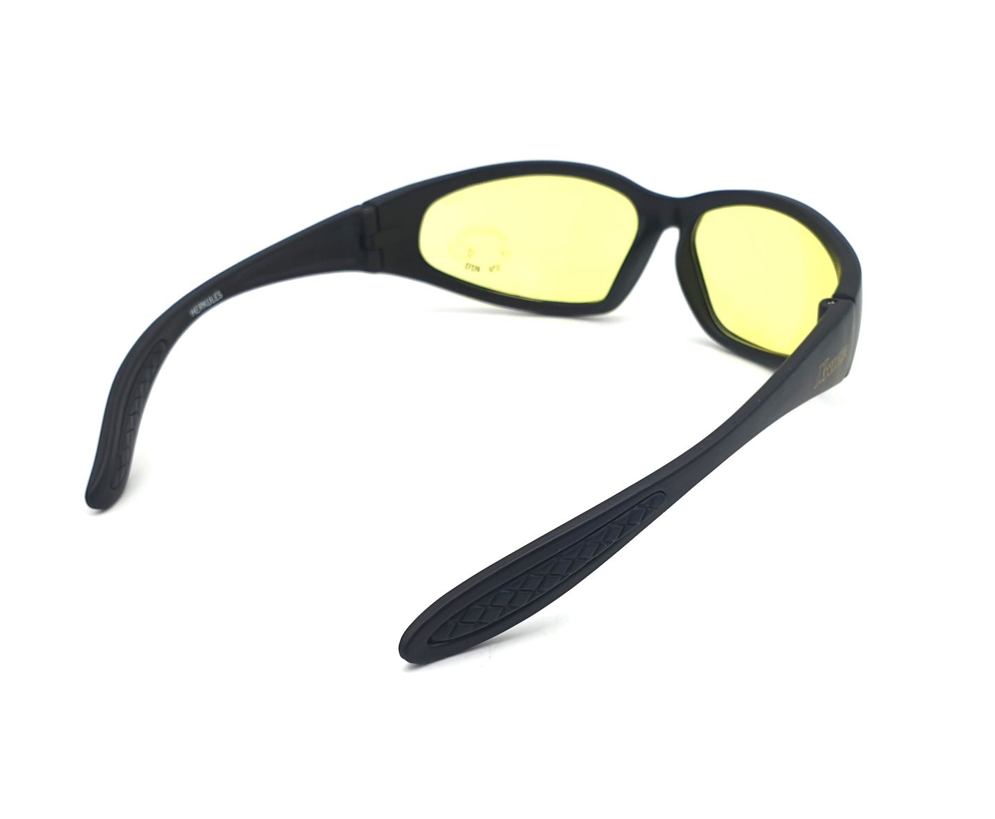 Lunettes de soleil moto BRAZOLINE HERCULES verre jaune incassable UV400 - vue 3