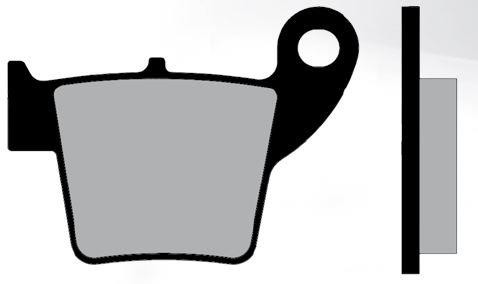 Plaquette de frein avant BRENTA Organiques - vue 2