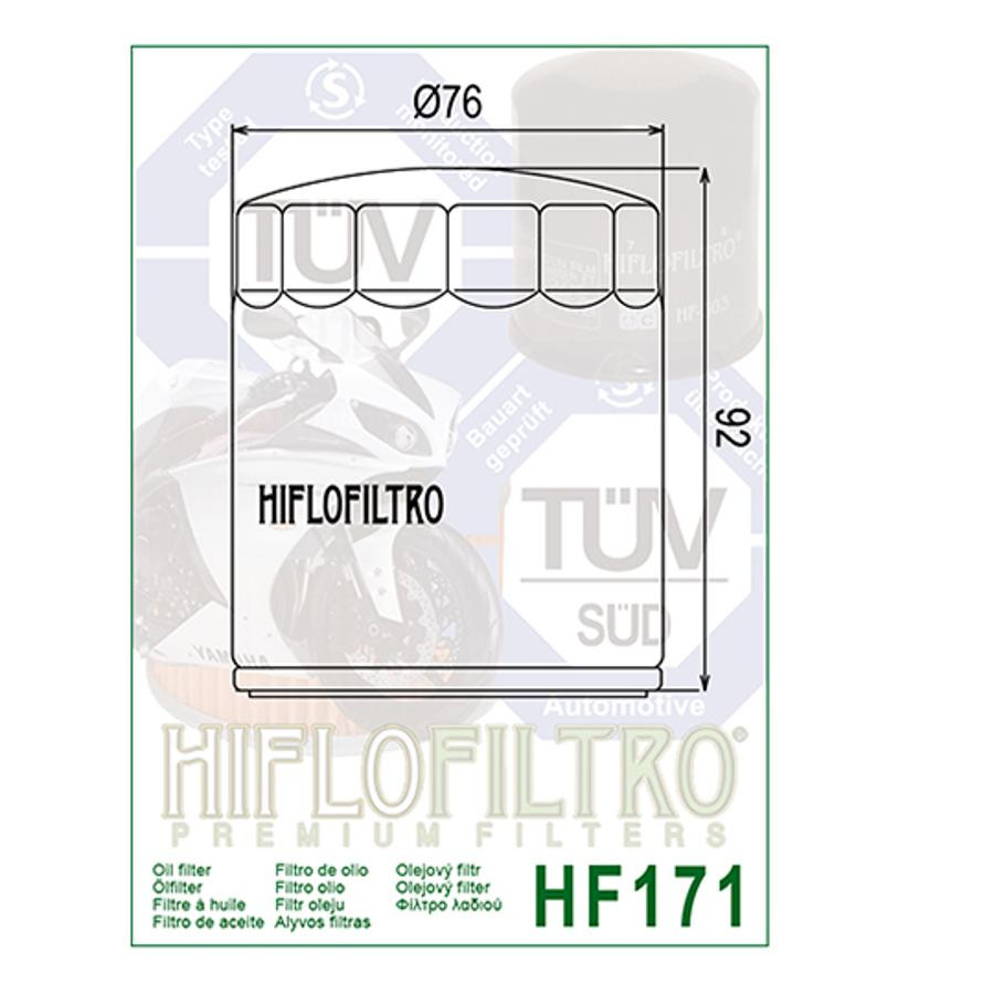 Filtre à huile Hiflofiltro HF171B - vue 2
