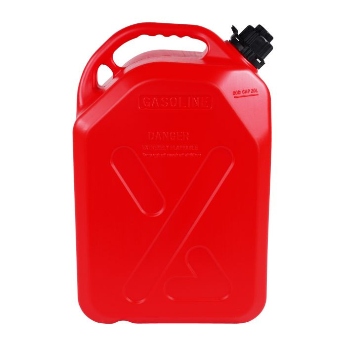 Bidon Jerrican essence 20 litres avec bec verseur à pression Brazoline Rouge - vue 2