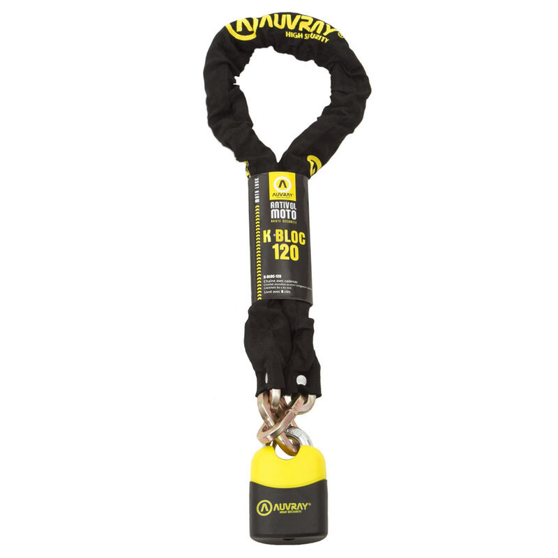 Chaîne K BLOCK120 D. 10 non homologuée + cadenas AUVRAY - vue 2