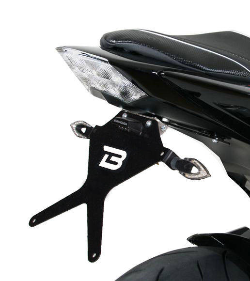 Support de plaque Barracuda Kawasaki Z750 07-14 - vue 3