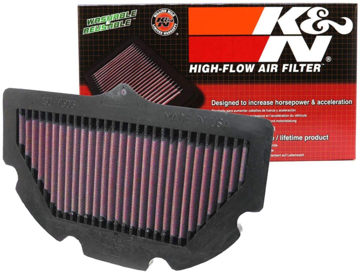 Filtre à air K&N Suzuki GSXR 600/750 2006-2009 - vue 2