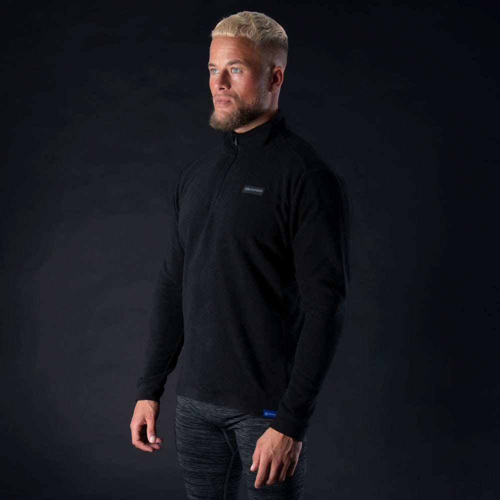 OXFORD Advanced Veste Micro Polaire 1/2 Col MS Top Noir S - vue 2