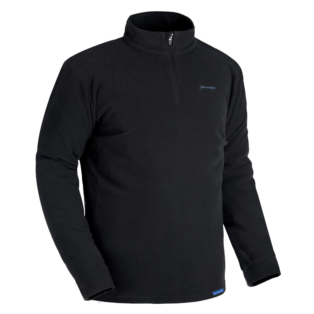 OXFORD Veste Micro Polaire 1/2 Col MS Top Noir XL