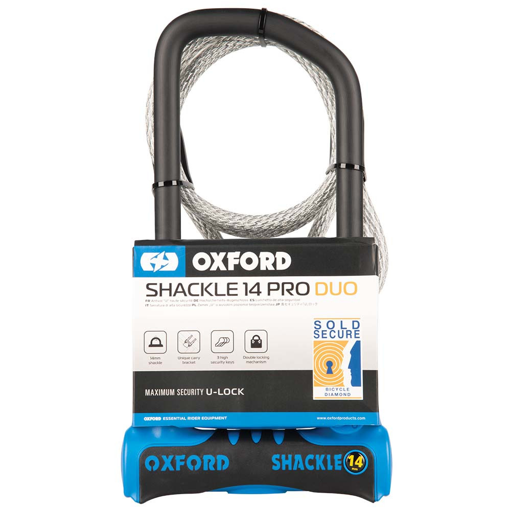 Antivol en U Shackle14 Pro Duo 320mm x 177mm + câble OXFORD - vue 2