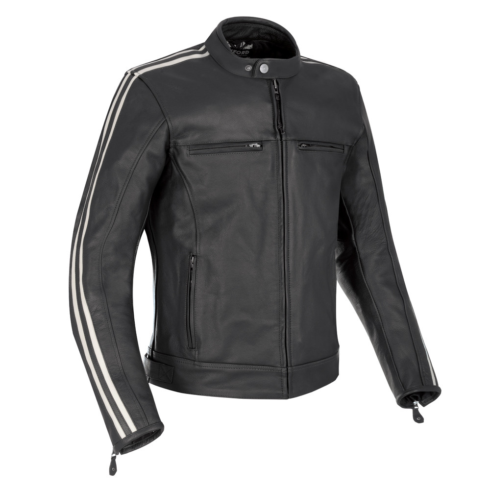 Veste Moto Cuir Bladon MS Oxford Noir Homme 2XL