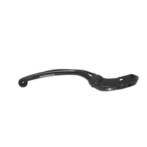 Levier de frein 18mm noir long articulé aluminium Accossato - vue 2
