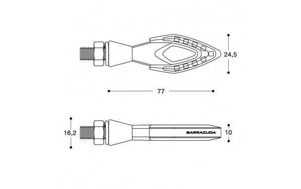 Clignotants FRECCIA Led BARRACUDA - vue 4