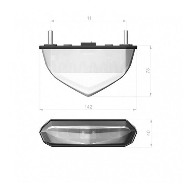 Feu arrière Tiger LED Barracuda - vue 2