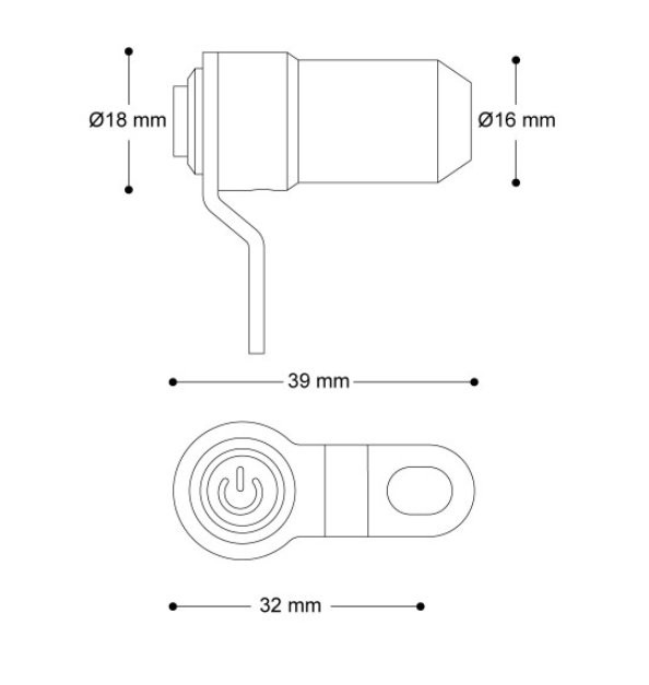 Bouton commutateur Barracuda - vue 3