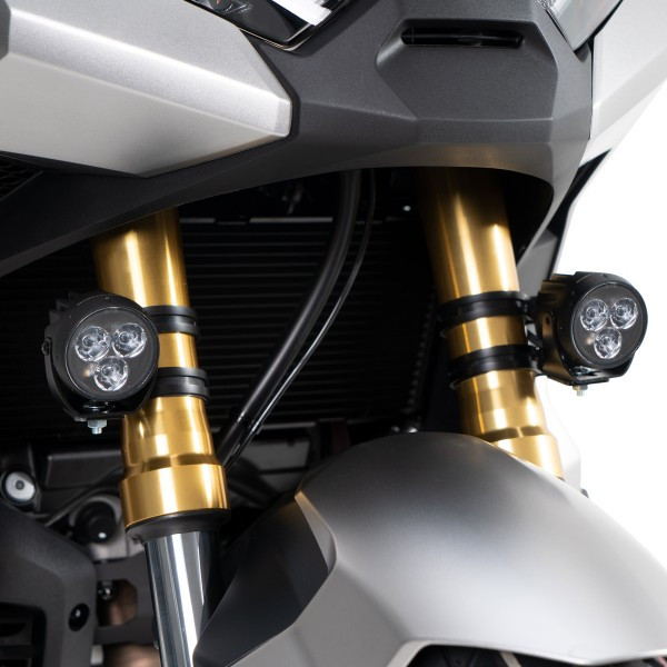 Kit fixation pattes diamètre 48-51 mm phares additionnels Honda X-ADV 2017-2020 Barracuda - vue 3