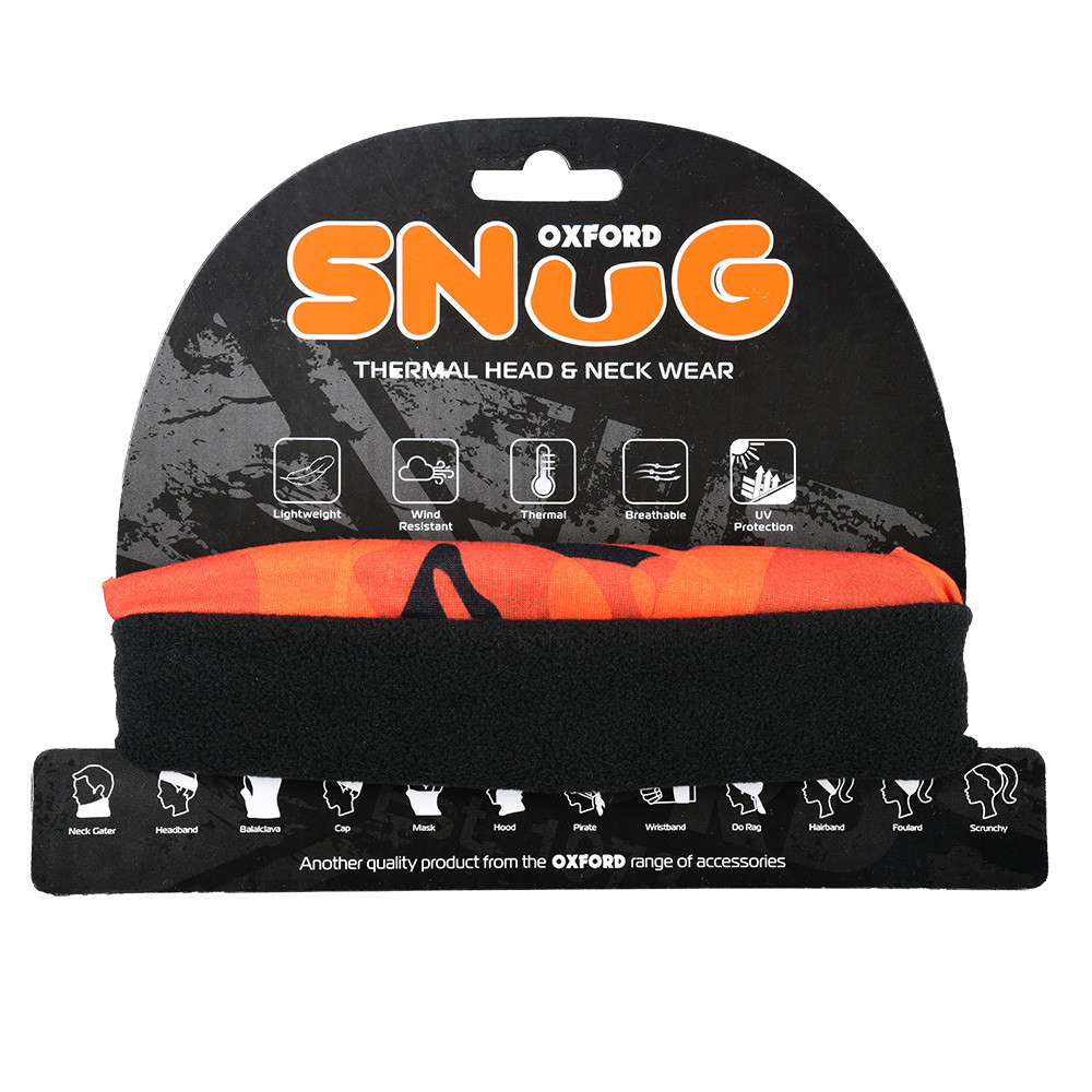 Cache-nez Snug Havoc Orange OXFORD - vue 3