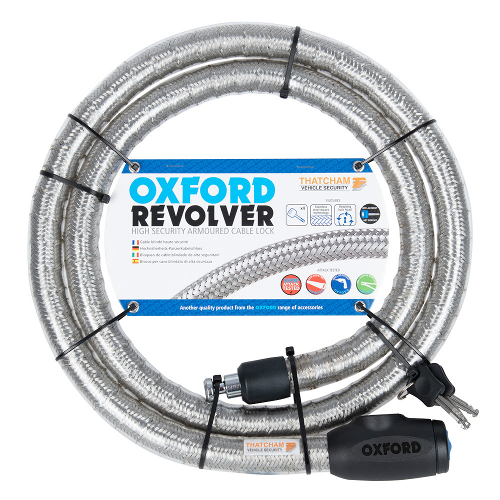 Antivol Revolver 1.8m Silver Oxford - vue 2