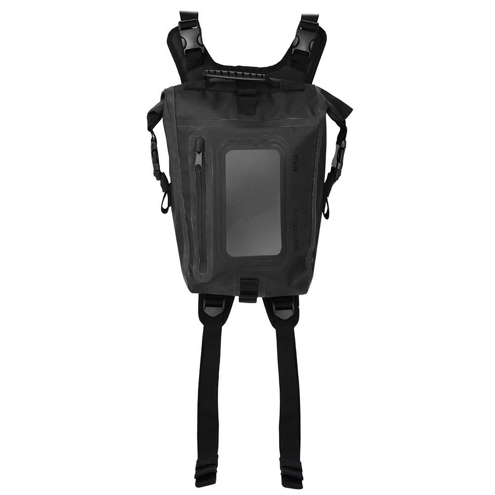 Sacoche de réservoir Aqua S8 Strap on avec harnais noir OXFORD - vue 2