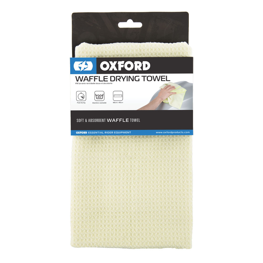 Lingettes de séchage Waffle OXFORD jaune 80x40cm - vue 2