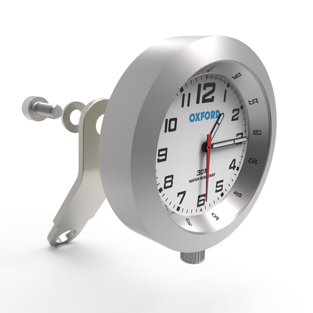 Montre analogique Oxford boîtier argenté cadran blanc - vue 2