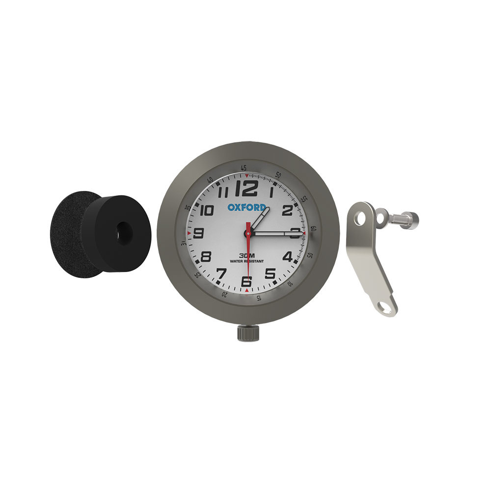 Horloge Montre Analogique Boîtier Titane Cadran Blanc OXFORD - vue 2