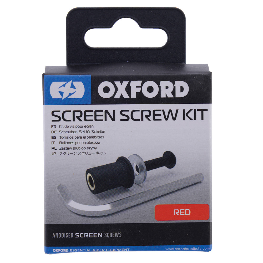 Kit de vis de fixations saute-vent rouge OXFORD - vue 2
