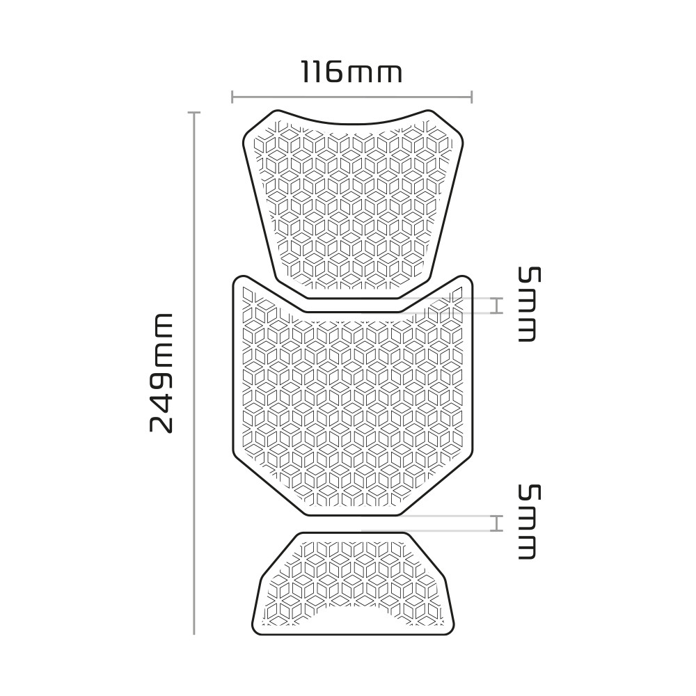 Grip Réservoir Gripper Adv Pad OXFORD - vue 3