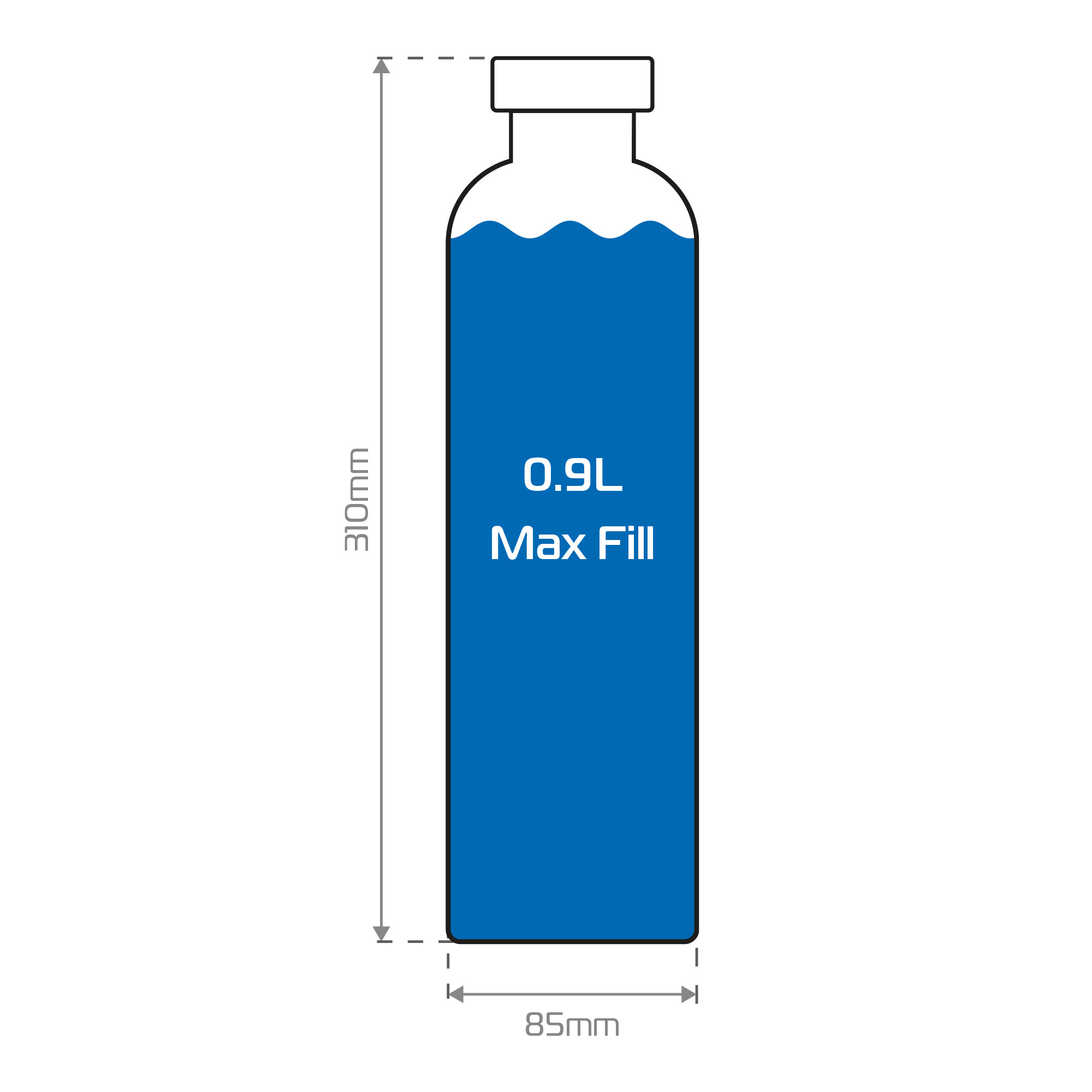 OXFORD Aqua 1.0L Bouteille d'eau voyage - vue 2