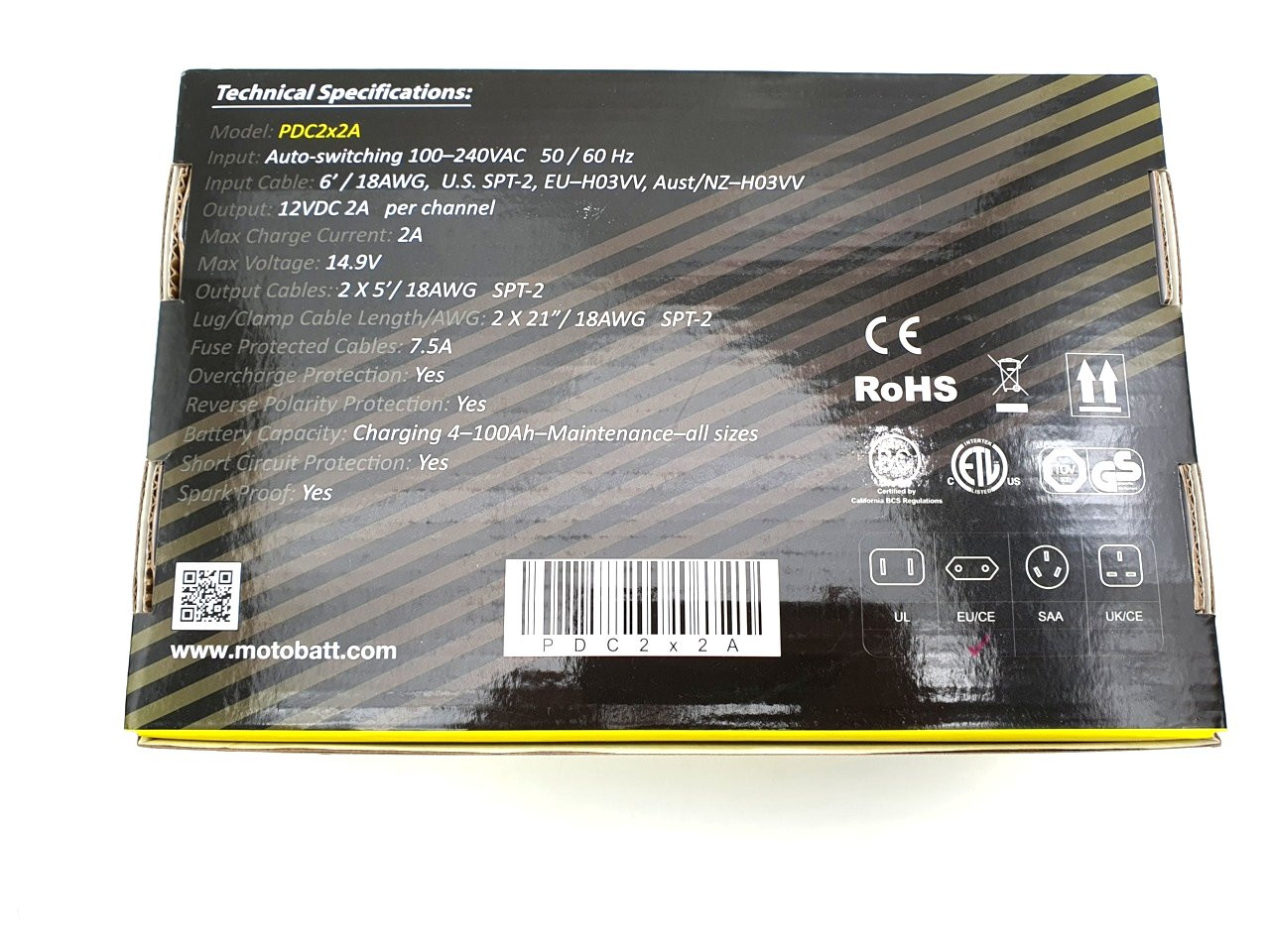 Chargeur de batterie MOTOBATT série PDC pour 2 batteries (PDC2X2A) - vue 7