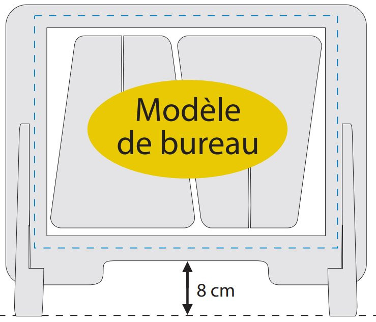 Pare-buffle de protection BRAZOLINE 75x60 cm modèle Standard - vue 2
