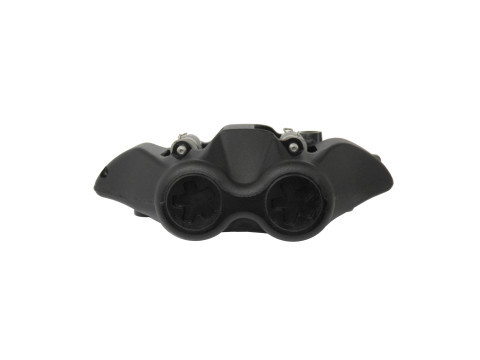 Étrier de frein radial avant ACCOSSATO monobloc forgé gauche noir 108 mm pistons alu plaquettes céramiques - vue 2