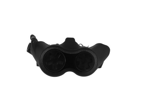 Étrier de frein radial droit noir monobloc forgé ACCOSSATO - Entraxe 100 mm - Plaquettes céramiques - vue 2