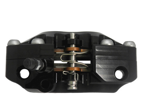 Étrier de frein avant gauche radial Accossato noir avec plaquettes frittées pour Mini GP, Pitbike, Scooter - vue 3