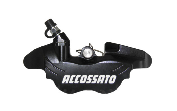Étrier de frein avant gauche radial Accossato noir avec plaquettes frittées pour Mini GP, Pitbike, Scooter - vue 4