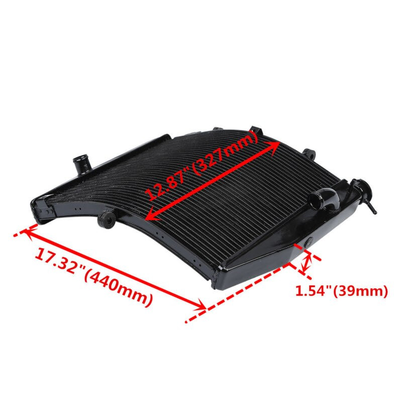 Radiateur d'eau BRAZOLINE KAWASAKI Ninja ZX-10R 2011-2020 - vue 2