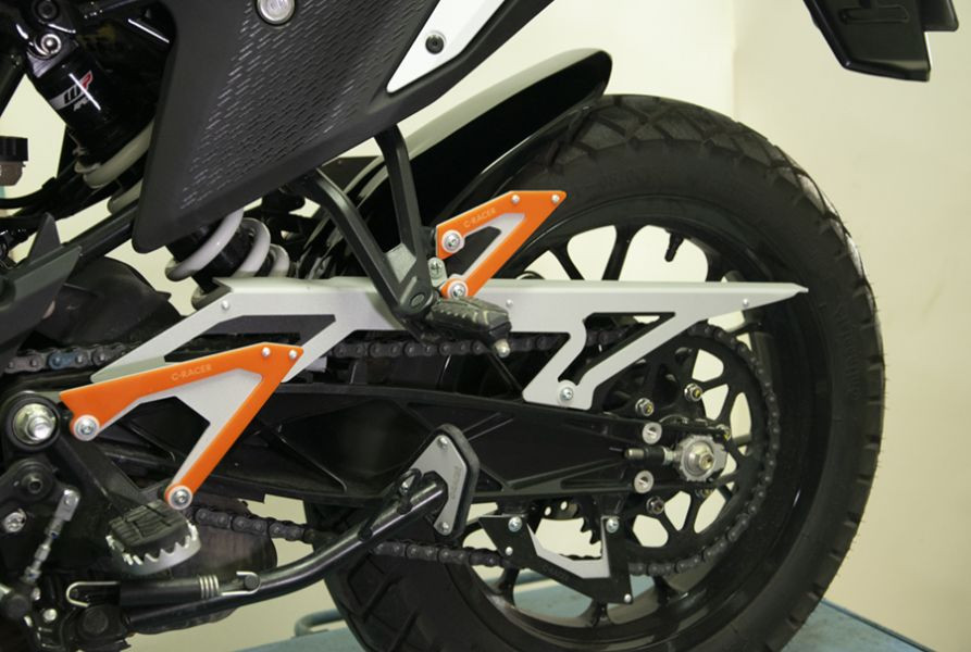 Garde-boue arrière avec carter de chaîne C-RACER KTM 390 Adventure - vue 2