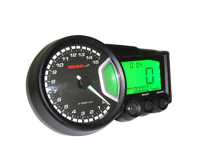 Compteur KOSO RX2N 18000tr/mn GP Style - vue 2