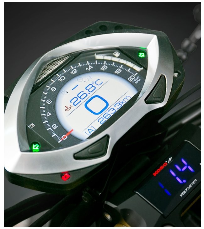 Compteur compte-tours KOSO RXF - vue 2