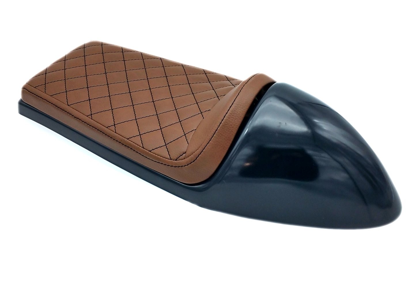 Selle café racer marron C-RACER - vue 2