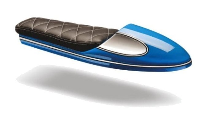 Selle café racer marron C-RACER - vue 3