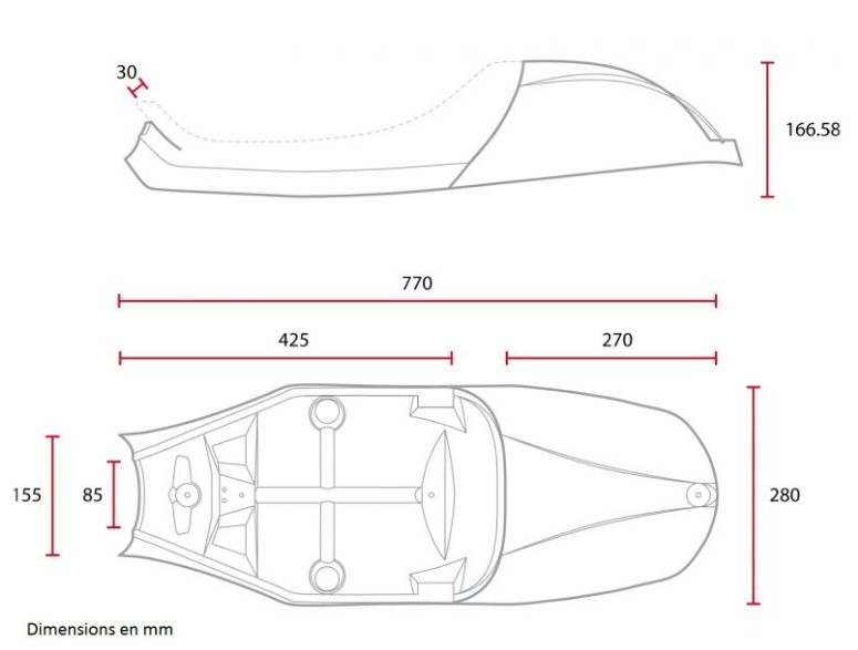 Selle adaptable Bonneville marron C-RACER - vue 3