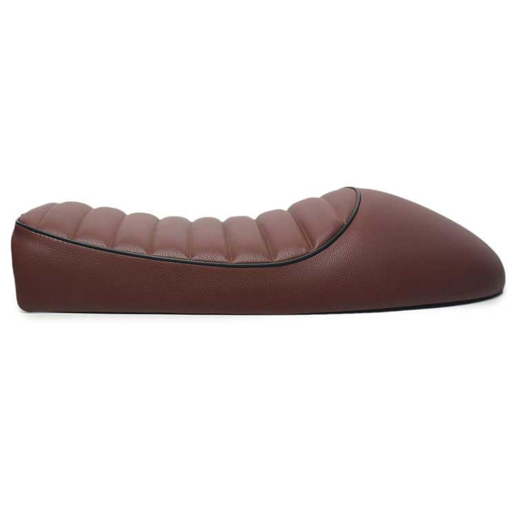 Selle Café Racer MARRON Foncé VIEILLI Universelle BRAZOLINE - vue 2