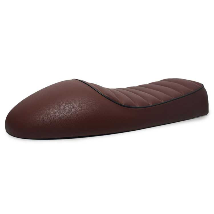 Selle Café Racer MARRON Foncé VIEILLI Universelle BRAZOLINE - vue 3