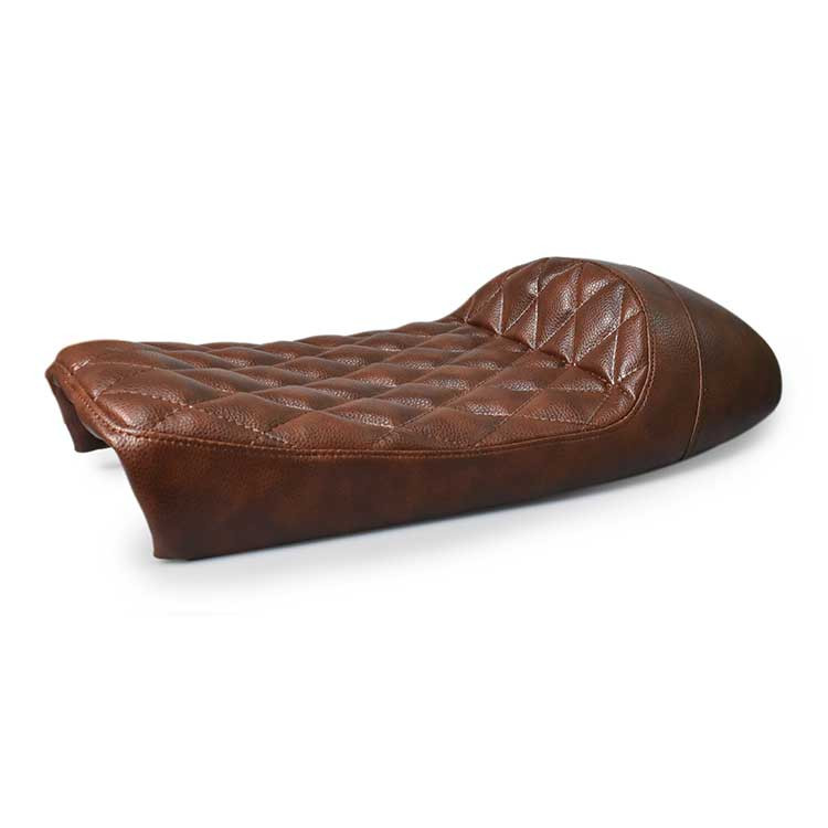 Selle Scrambler marron vieillie universelle Brazoline